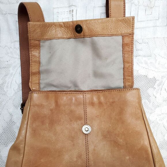 American Leather Co. Liberty Carmel Tan Soft Leather Adjustable Strap Backpack main image 9